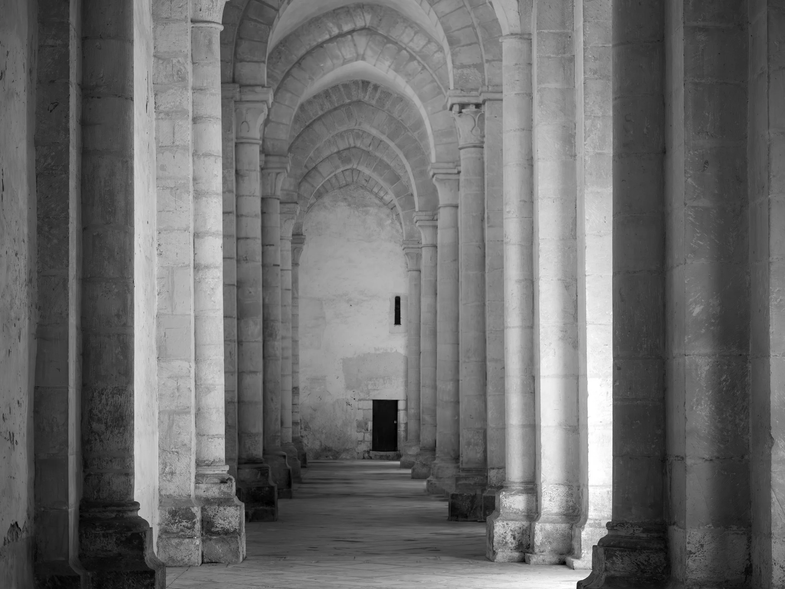Cistercian Abbey, Study 2, Burgundy