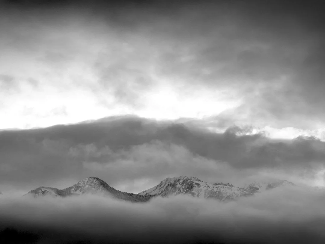 Wasatch through the clouds