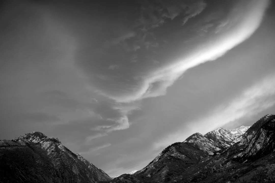 Lenticular cloud over the Wasatch