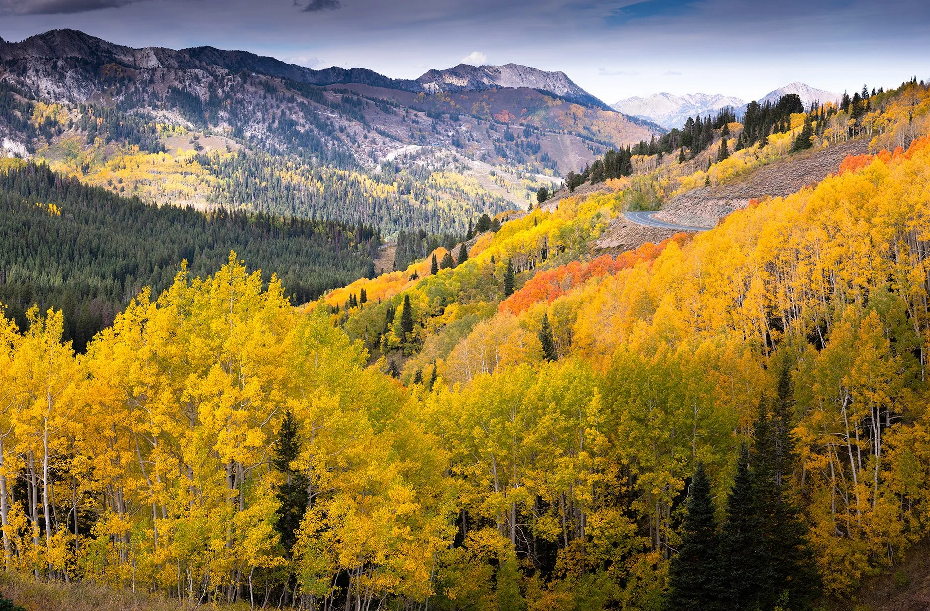 Big Cottonwood Canyon in Fall Colors