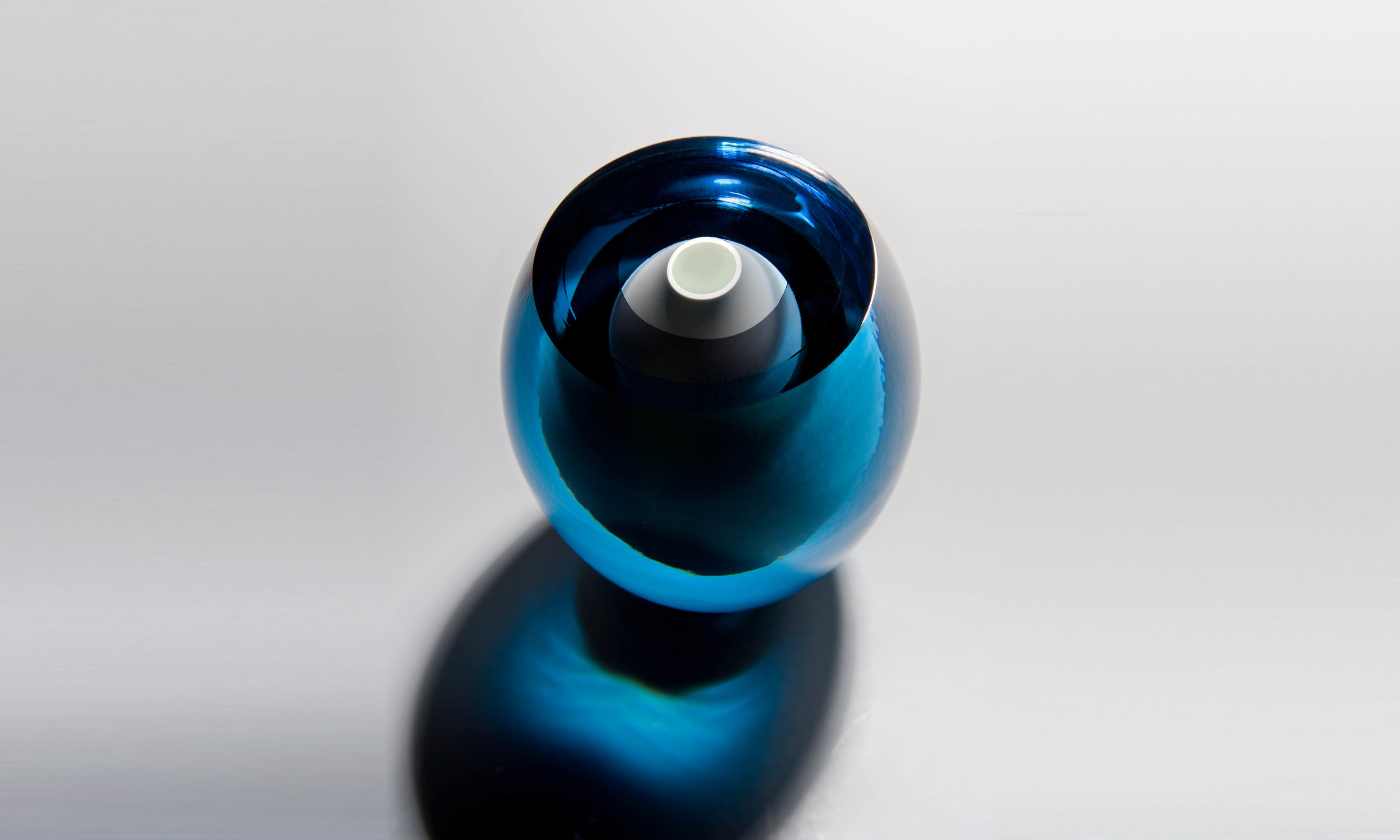 Copper blue, grey and opaque white
