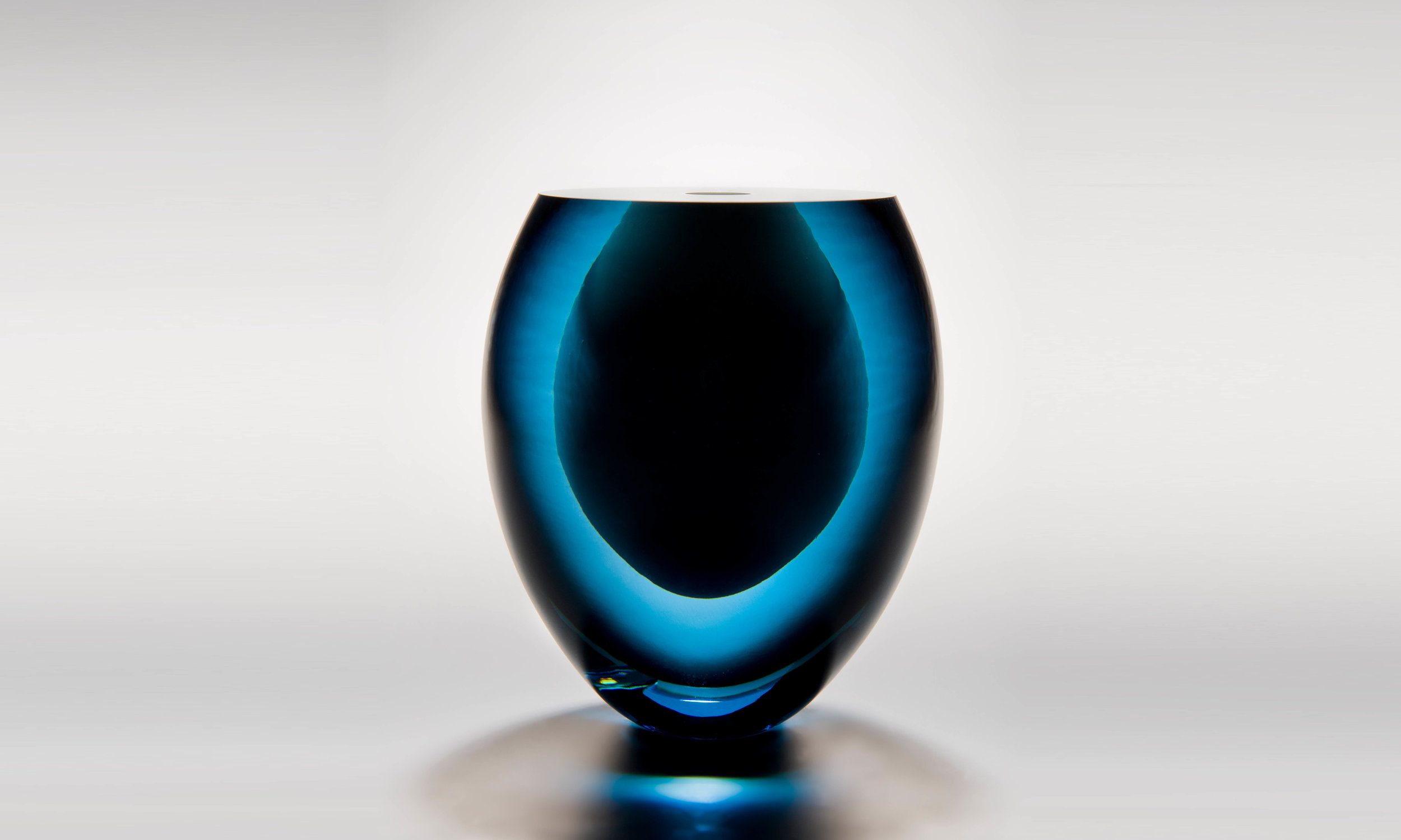 Copper blue, grey and opaque white