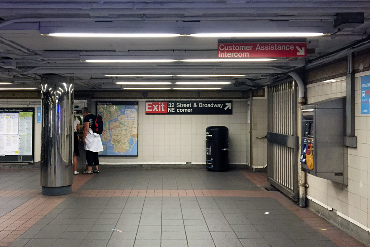 This is the exit closest to Korean Town!