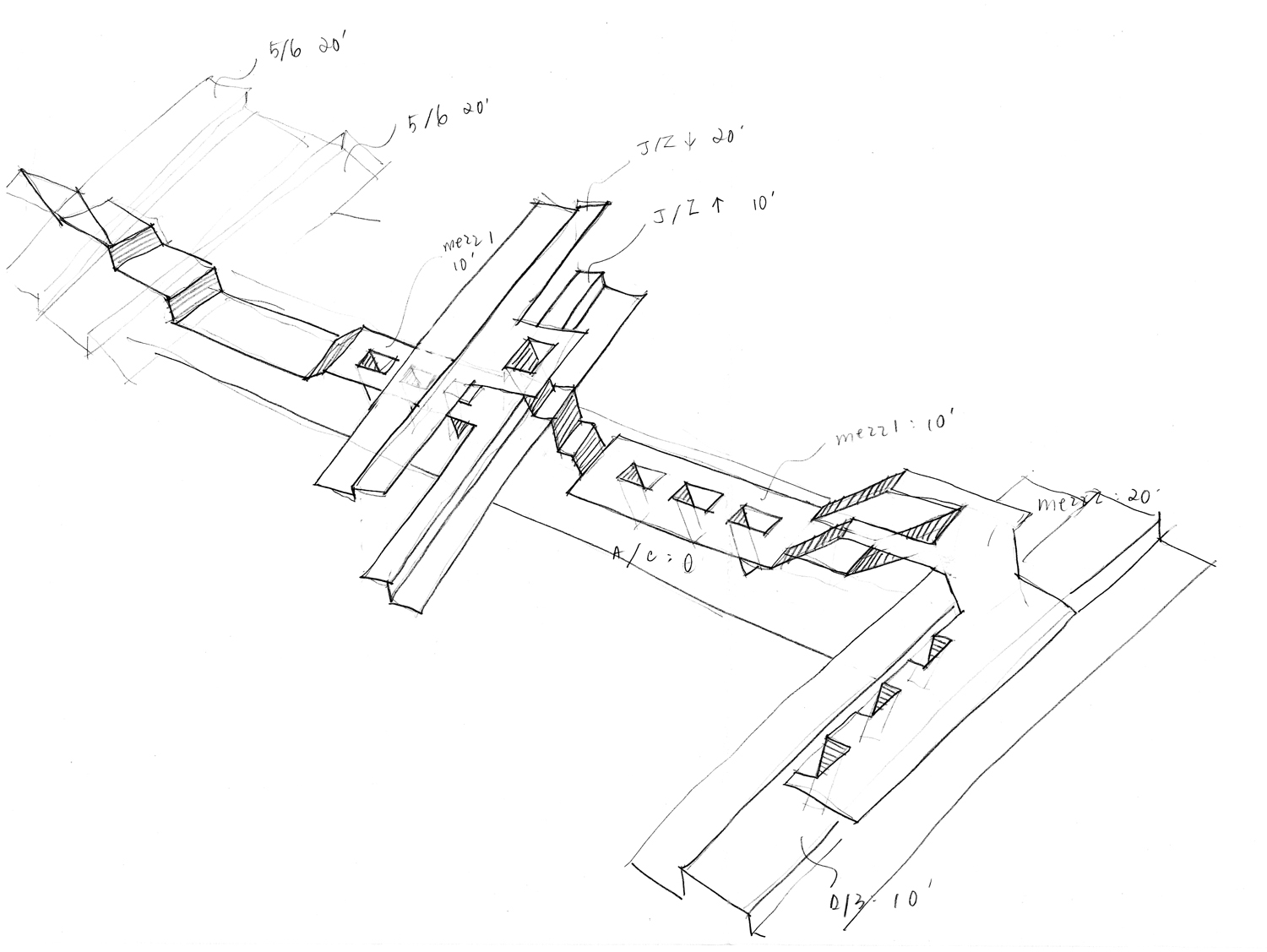 Fulton Street Station Sketch 1