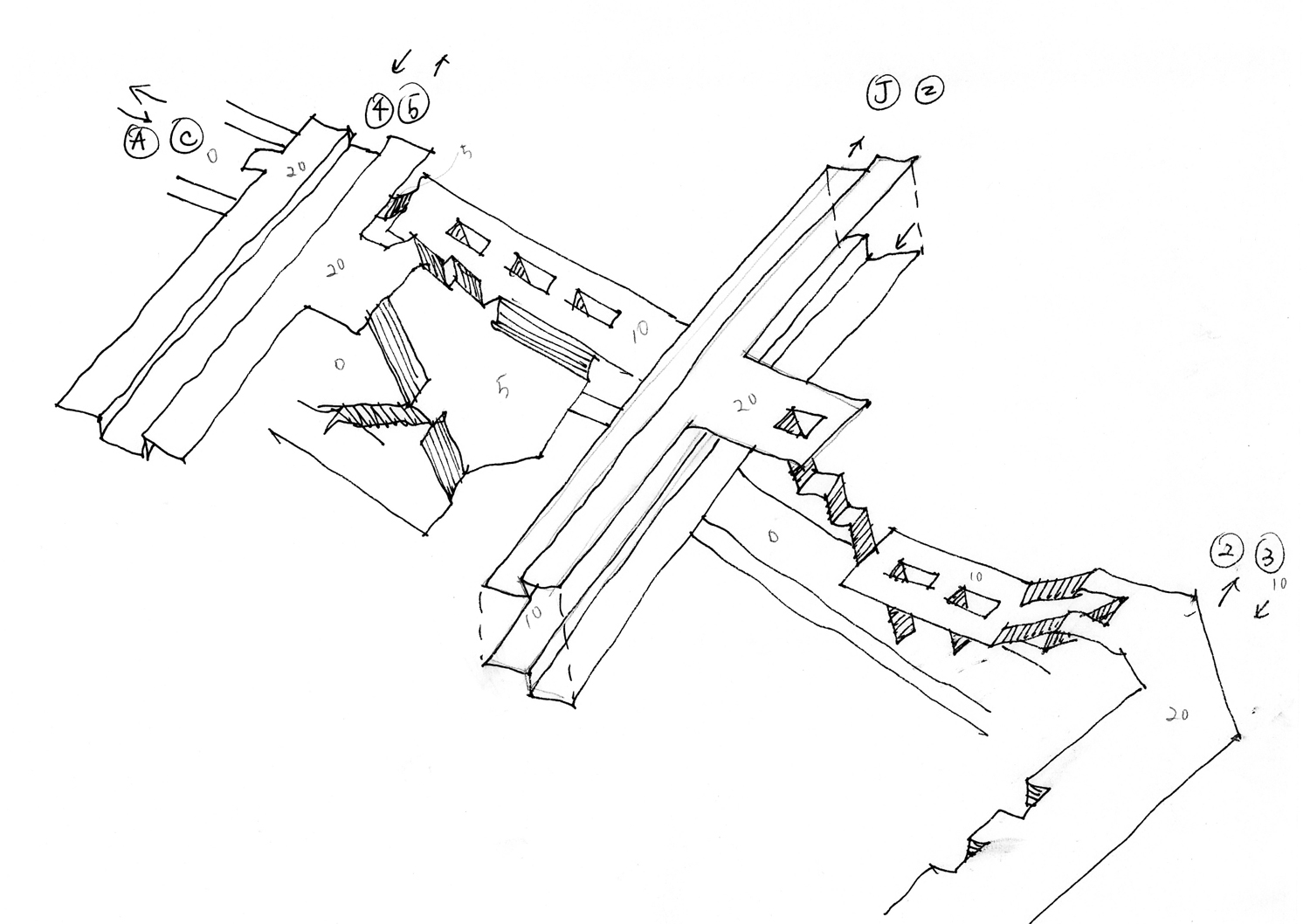 Fulton Street Station Sketch 2