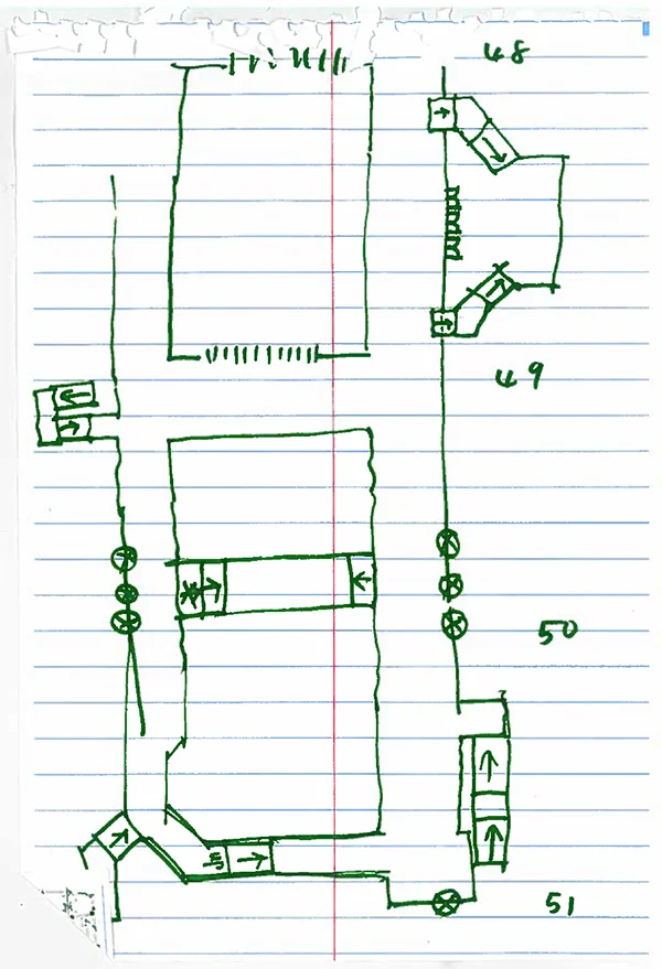 47-50th Street Rockefeller Center sketch