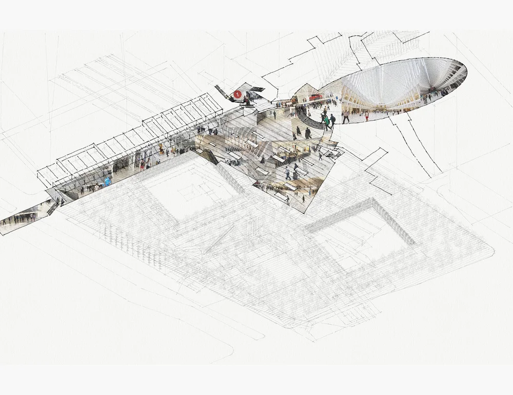 Ground Zero Collage Poster #4 The Oculus — Project Subway NYC