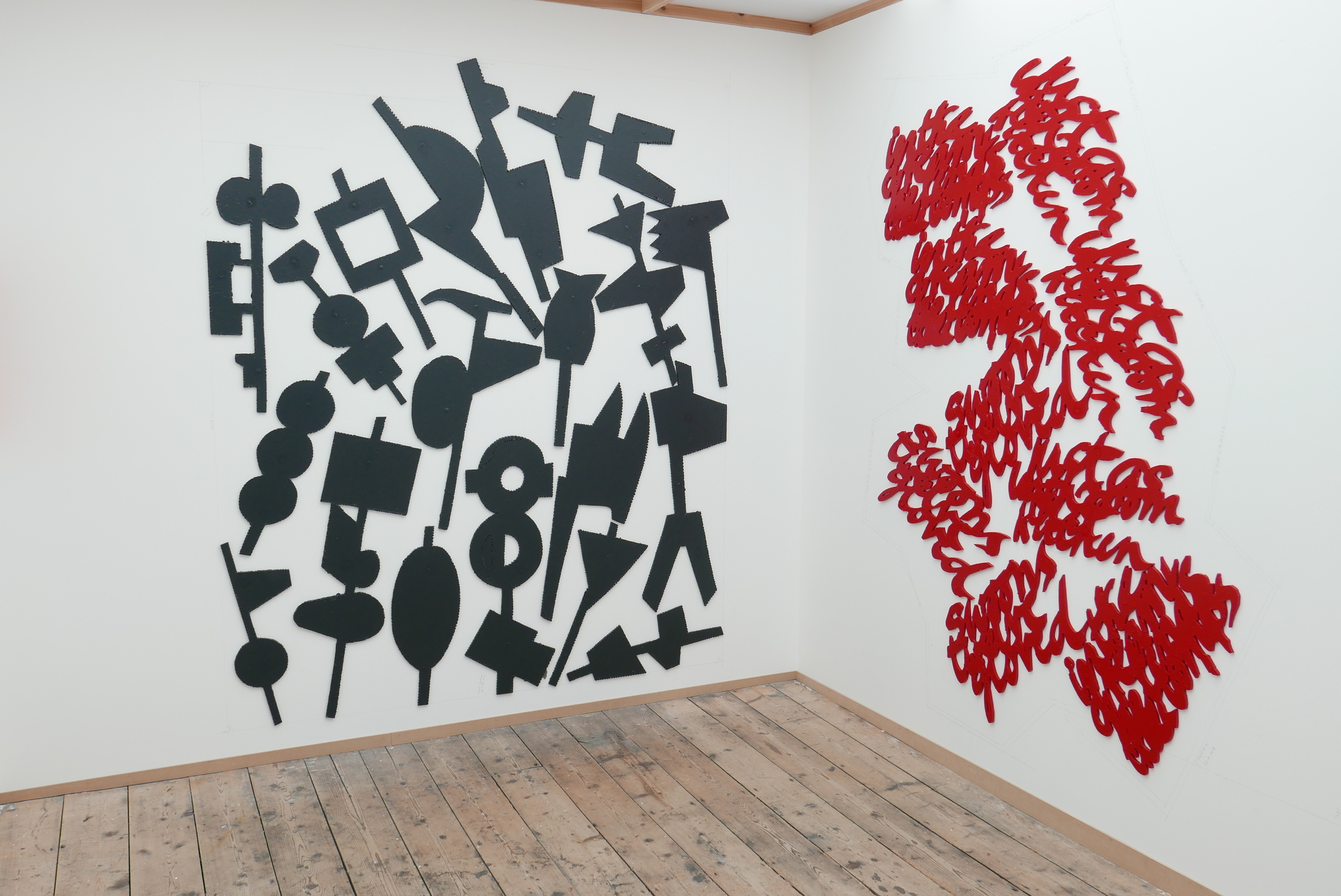 Fabian Peake exhibition at Three Works gallery, Weymouth. July 2016.