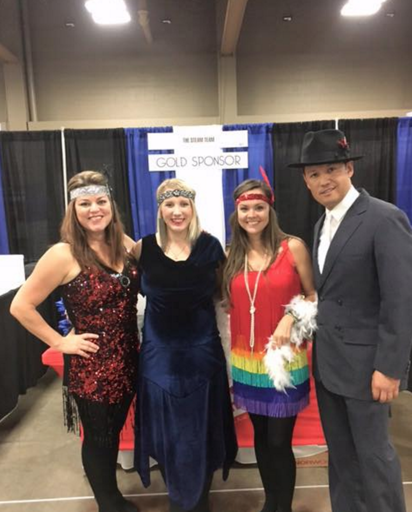Steam Team Marketing Team at Trade Show