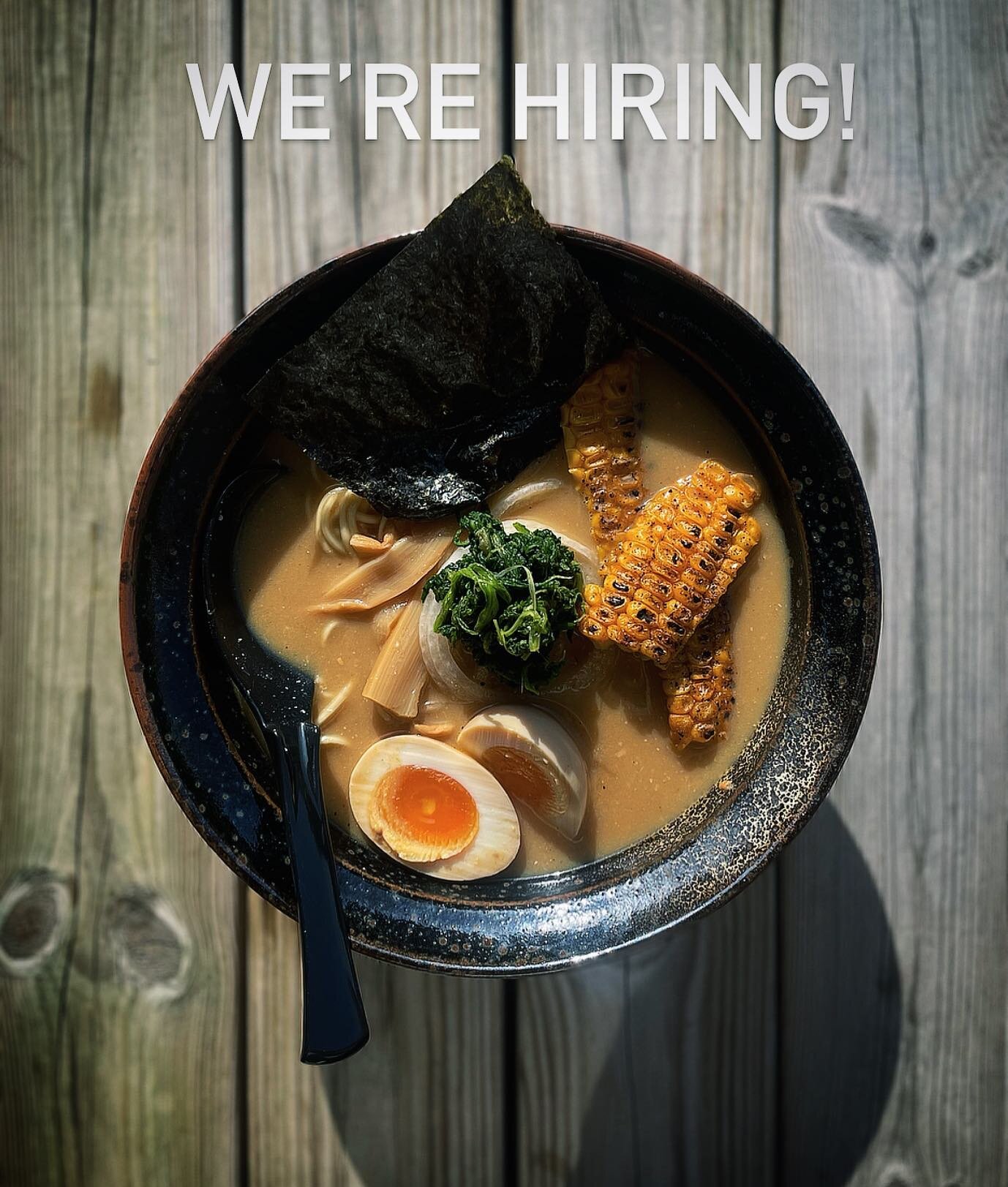 Hi,
Come work with us!

We are now looking to grow our kitchen team.
Experience is required - Bonus if you worked with asian food before.

Join our team. Send your cv to staff@airamen.se