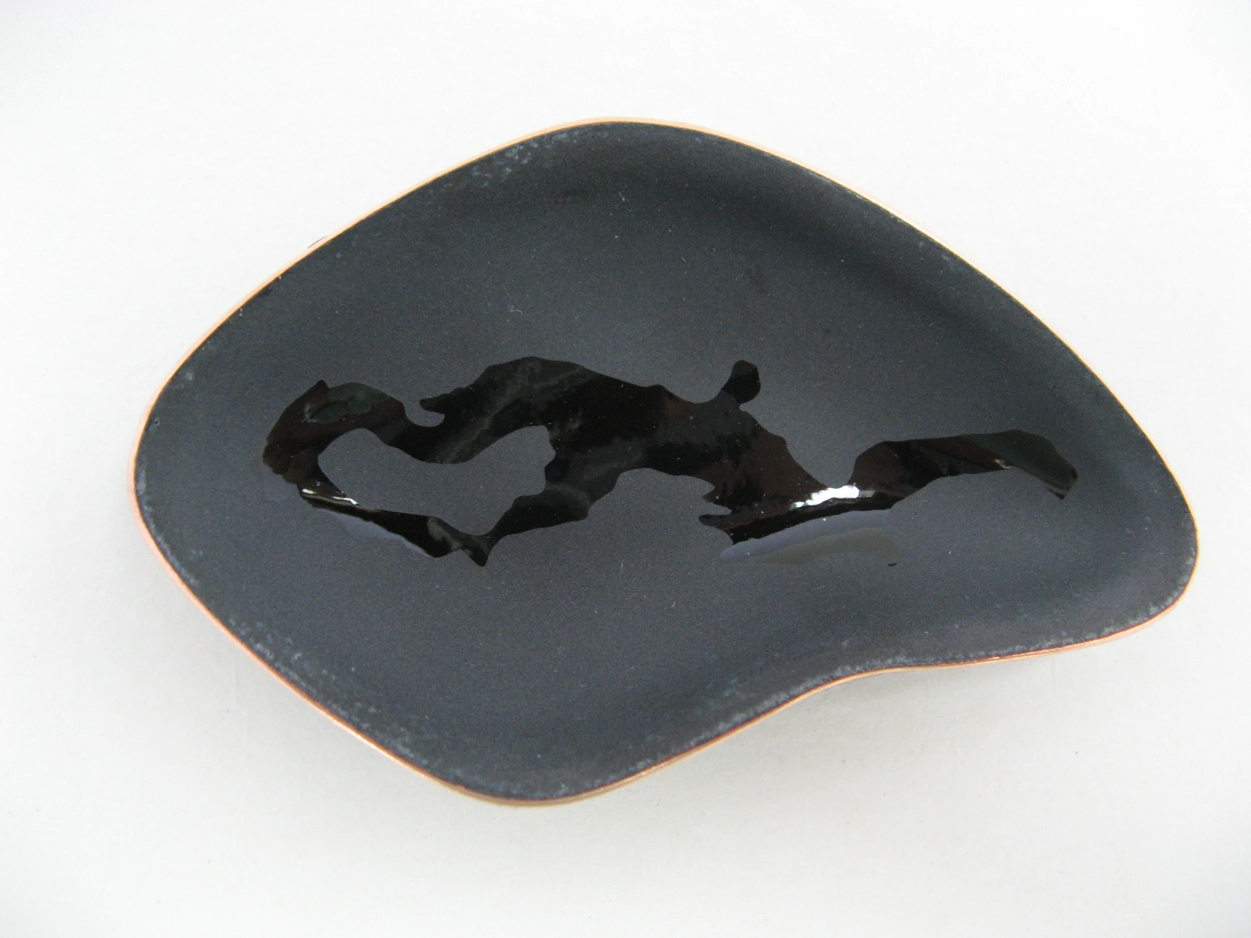  Copper, Enamel 3.5 x 2.0 inches 