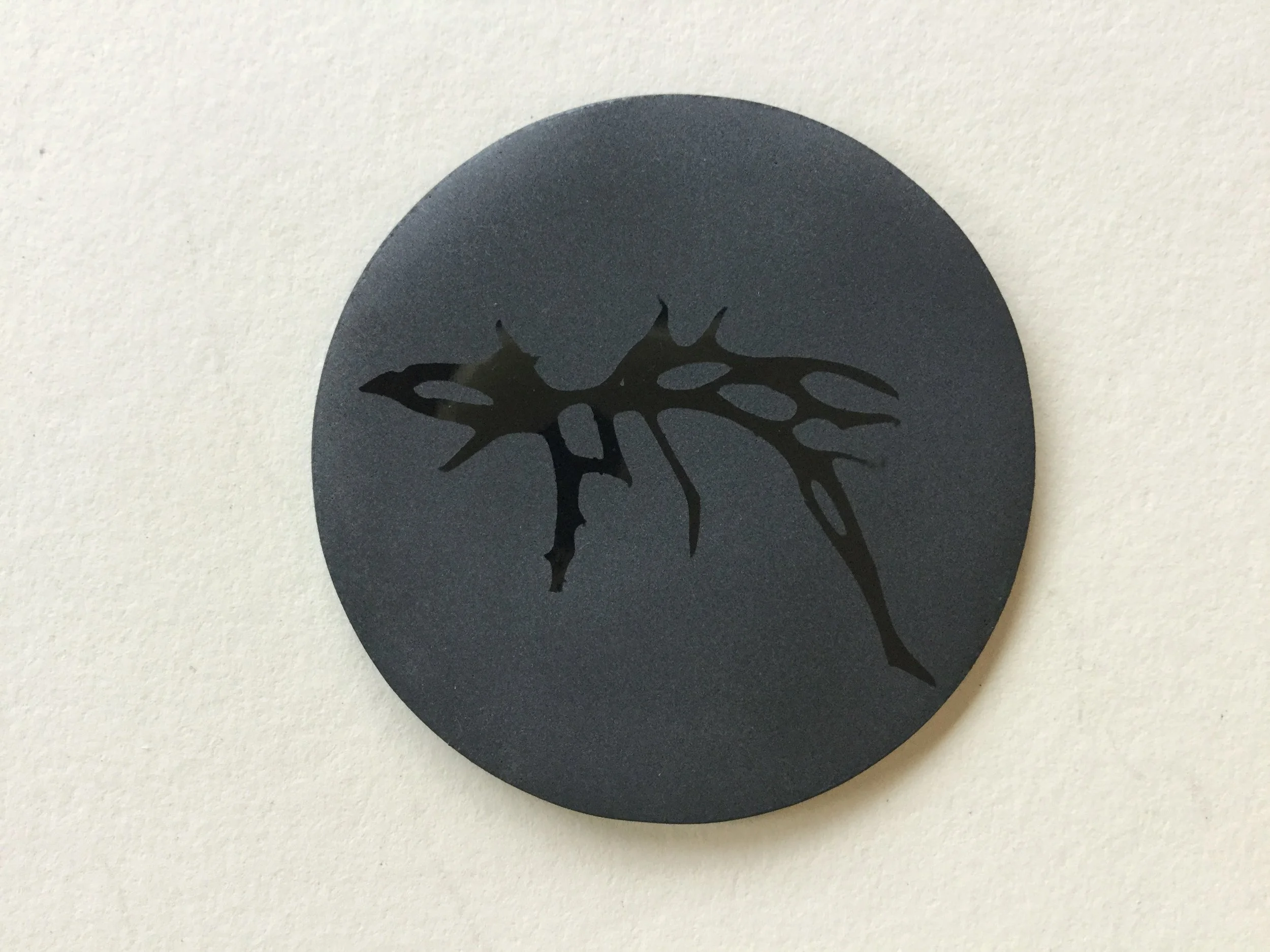  Enamel on Copper 2 inch diameter 