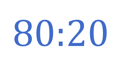 The Pareto Principle can apply to food too…