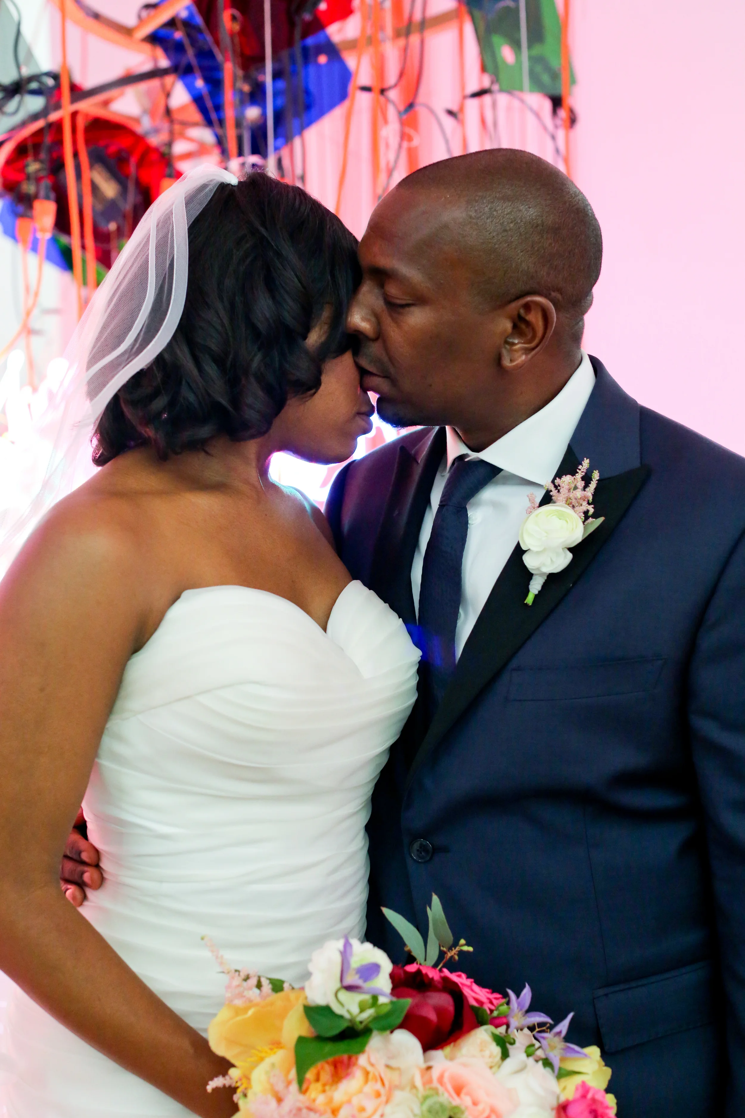 Gorgeous Couple Modern Miami Wynwood Wedding