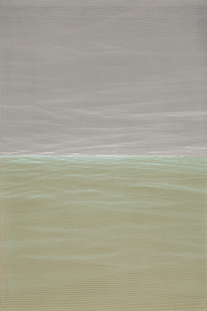 Ann Aspinwall Spirit of Place V Screenprint in four colors 44” x 30” 