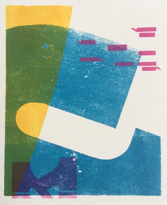 Peter Bushell “Accord 1 . 1“ Relief, Letterpress Print