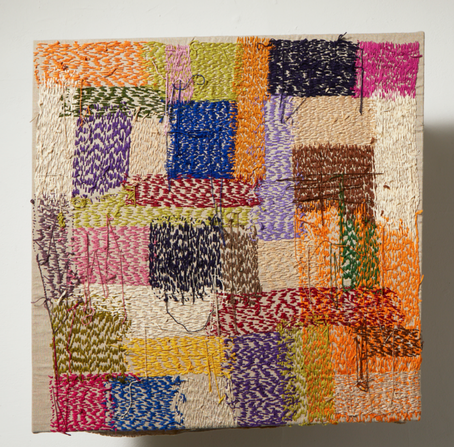   Natasha Das    Mixed Color Composition  Thread on linen  30” x 30”  $6,400 