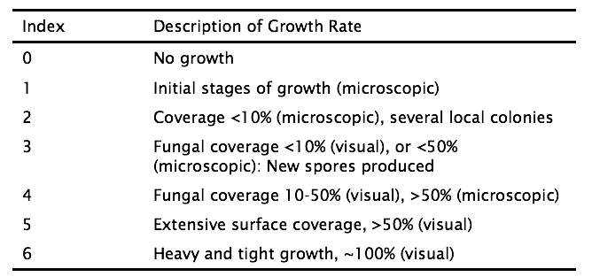 ASHRAE VTT Mold Index