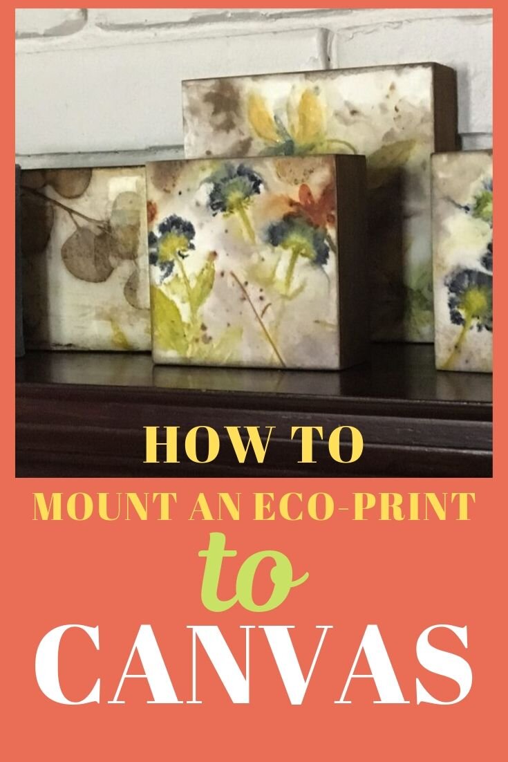 How to Mount Eco-Print to Canvas video