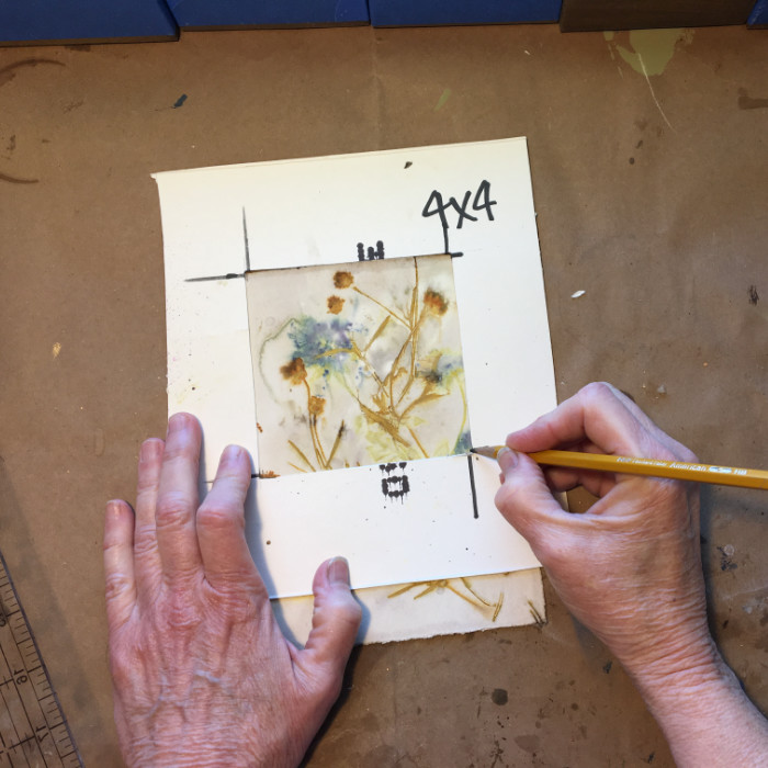 Using a mask to find the focus area artist Carol Ann Webster
