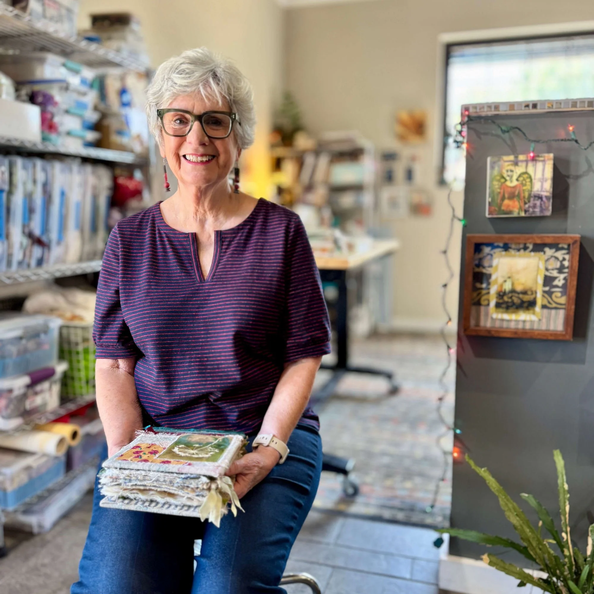 Carol Ann Webster in Studio