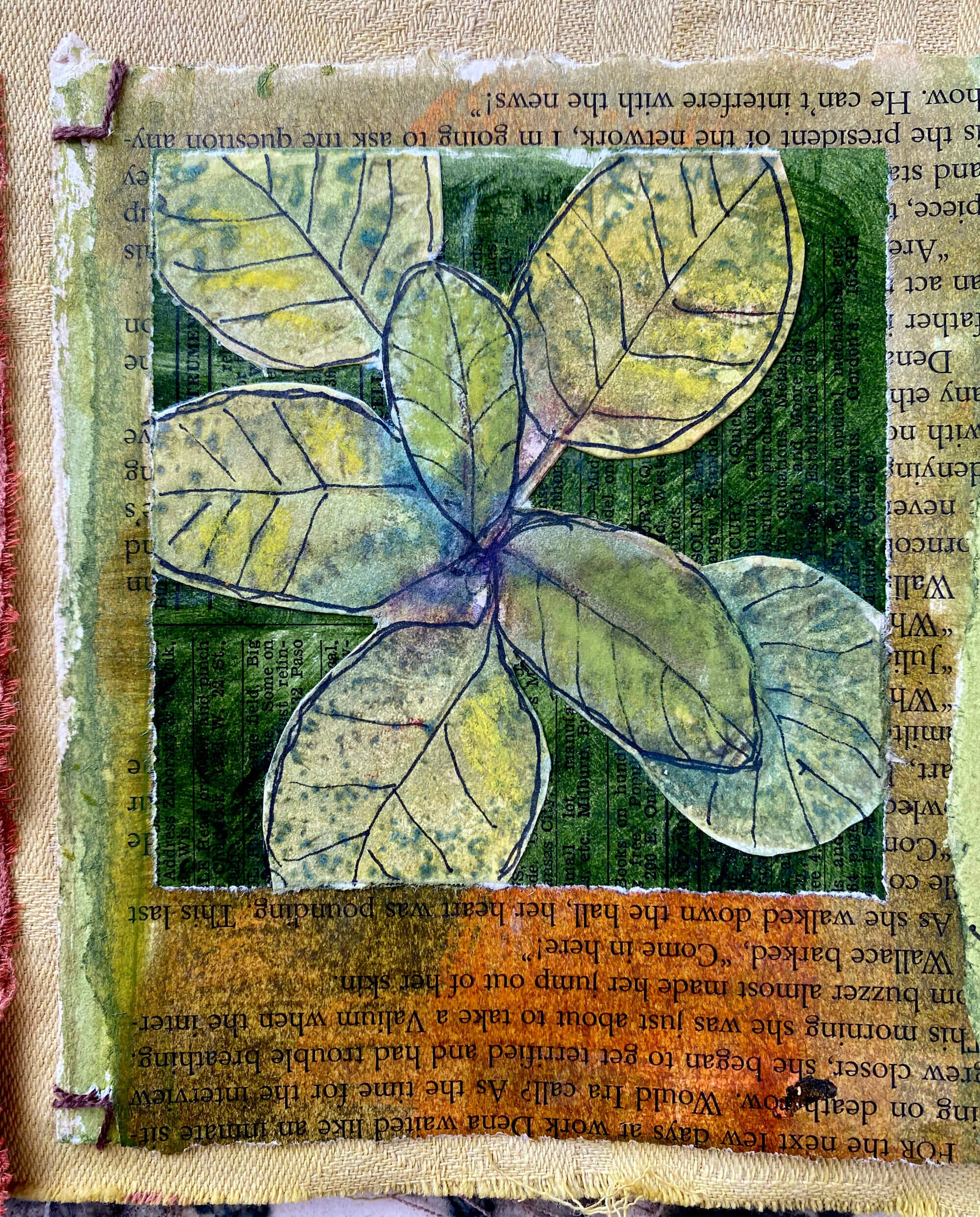EcoPrint and Cyanotype — carol ann webster