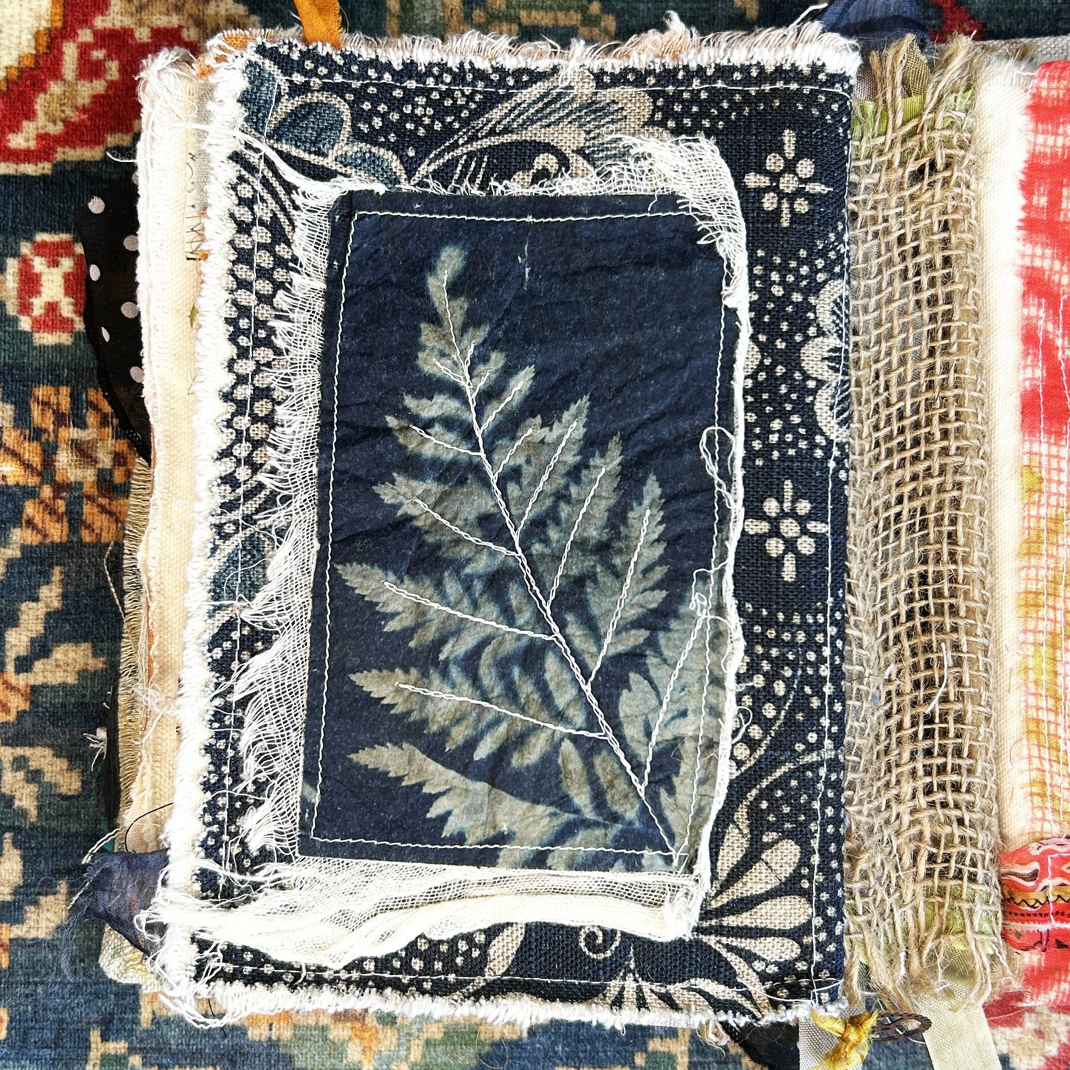 Fern with Stitching
