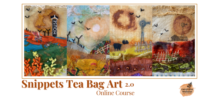 Snippets Tea Bag Art course info
