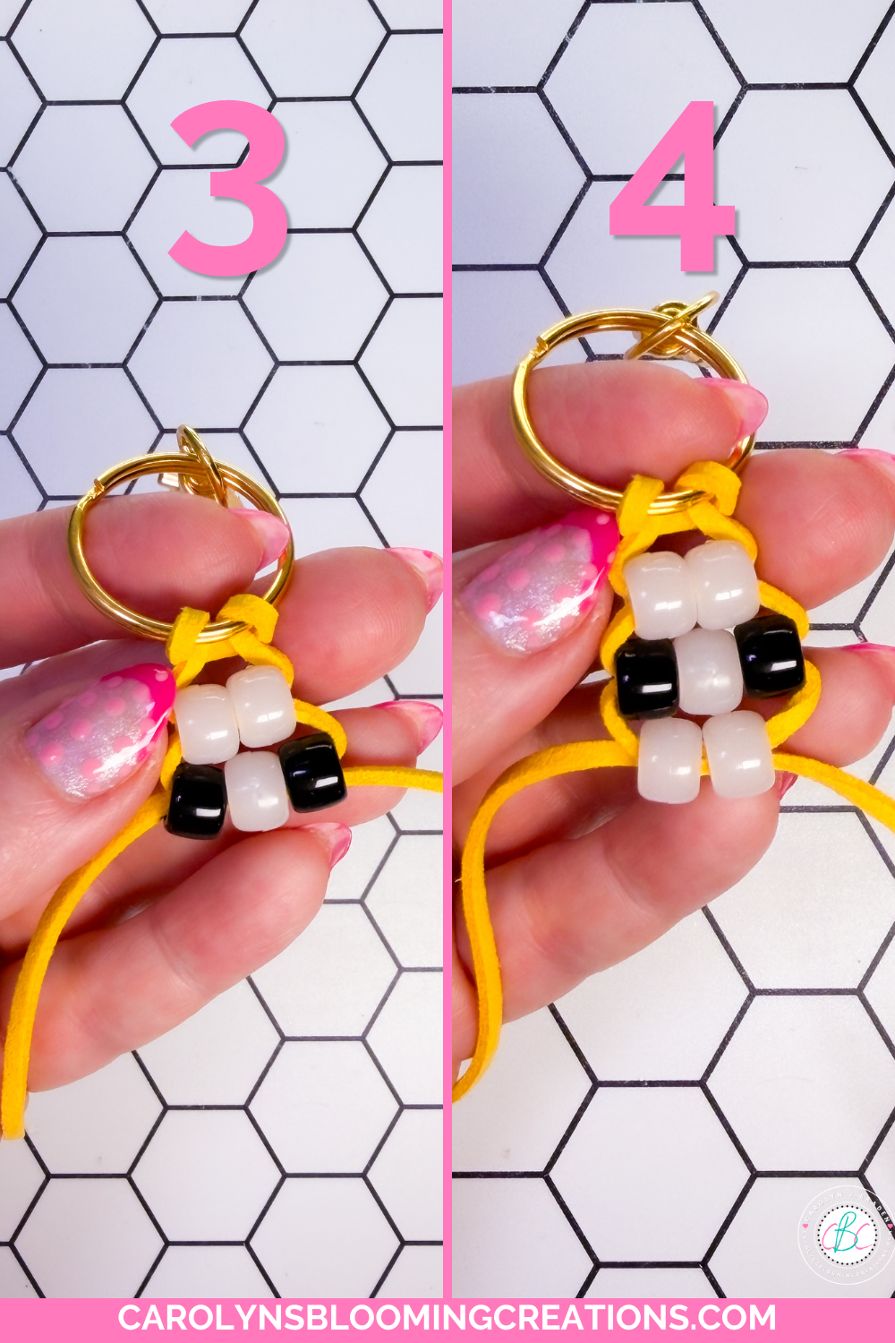 Summer Camp Craft Idea: Pony Bead Lizard Keychain Tutorial