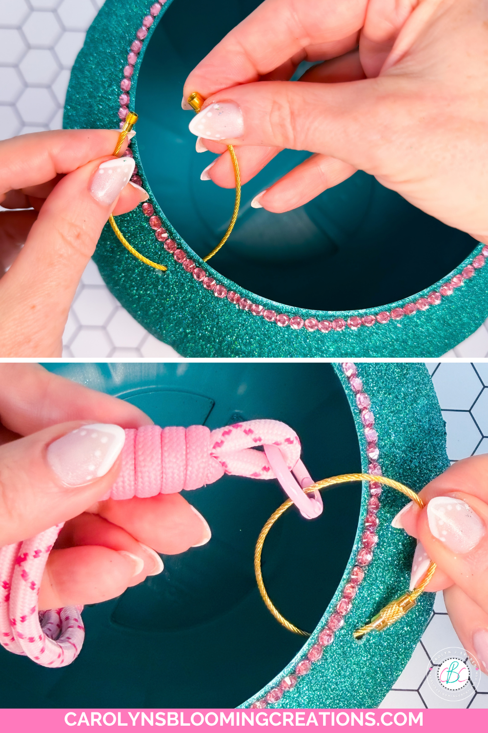 Sparkly Halloween Pumpkin Pail With Rhinestones