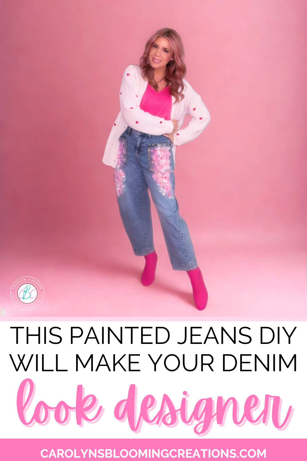 This Painted Jeans DIY Will Make Your Denim Look Designer