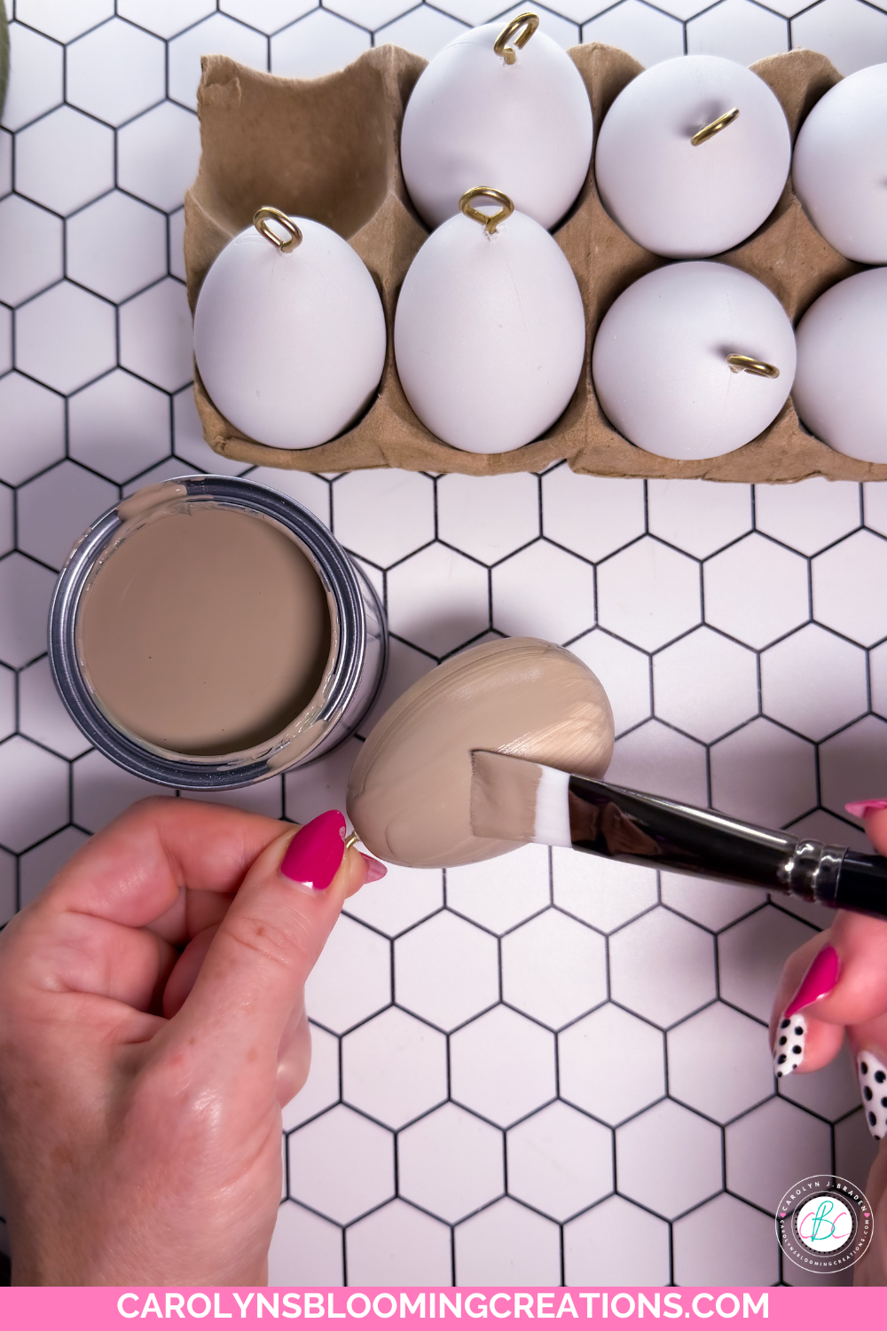 shabby chic eggs DIY