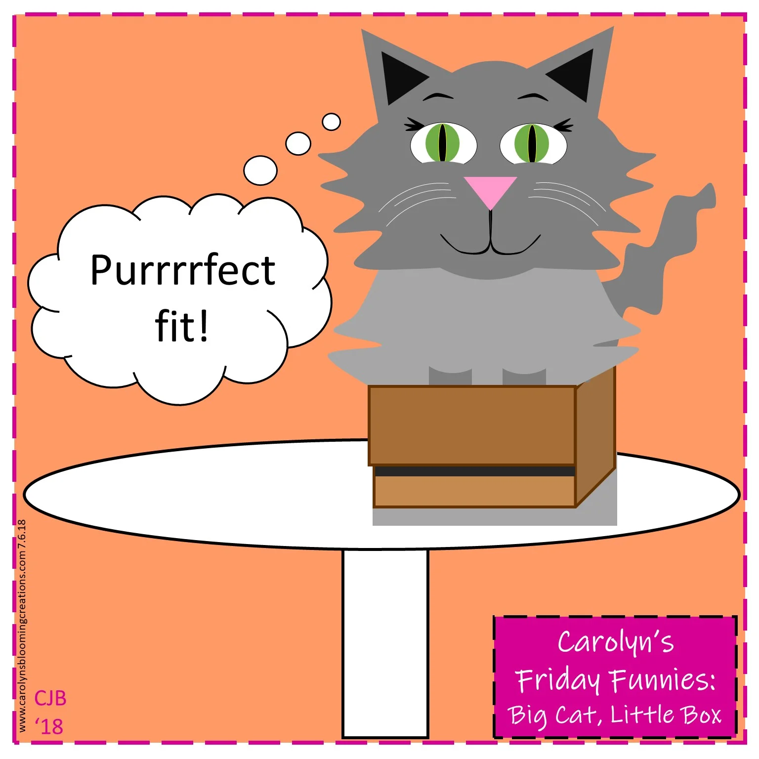 First edition comic version by Carolyn J. Braden, 2018, created with Microsoft PowerPoint Pin me! www.carolynsbloomingcreations.com