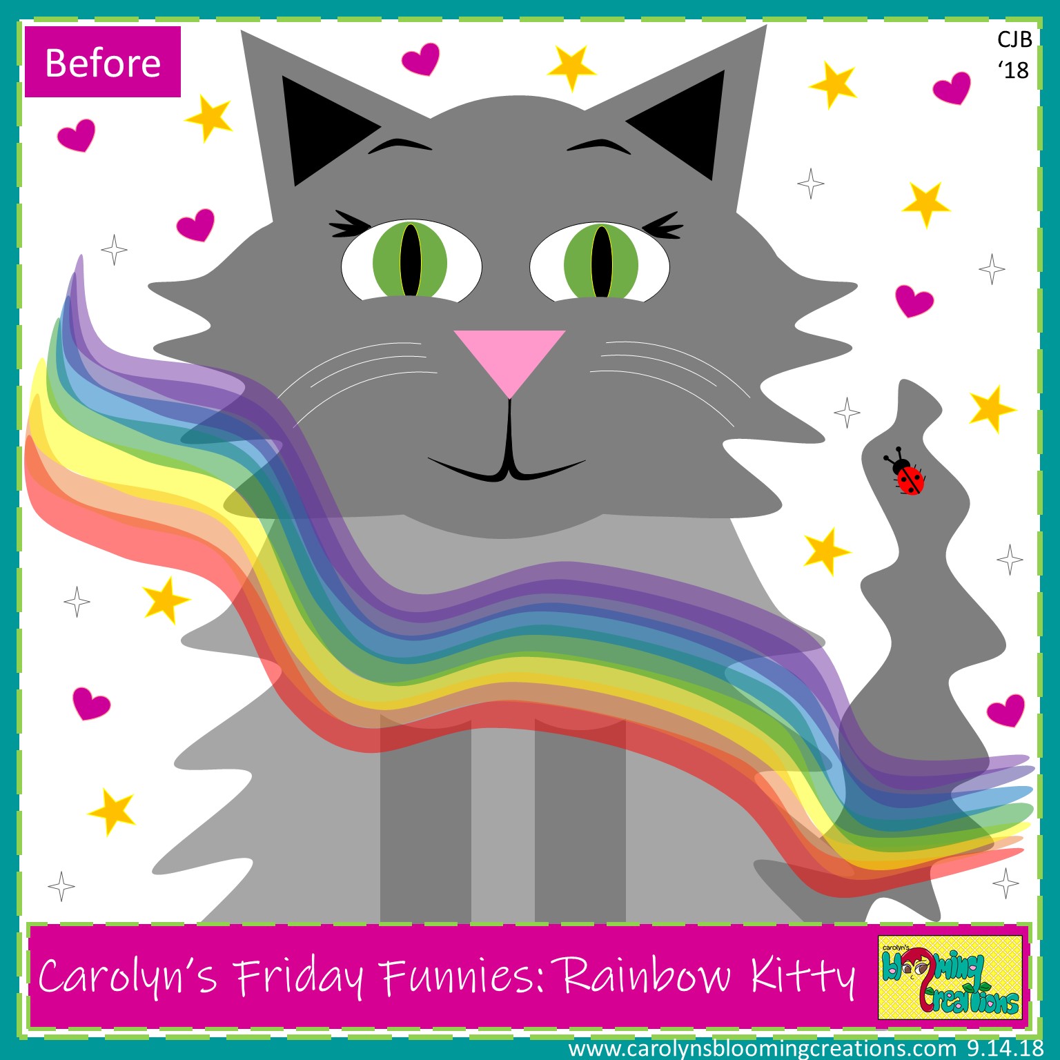 Carolyn Braden Rainbow Kitty Before.jpg