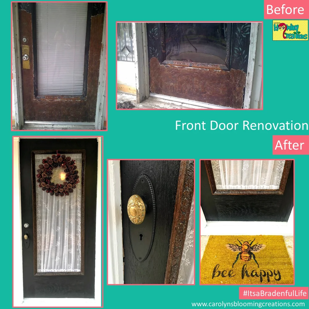 ItsaBradenfulLife 1800's Home Front Entrance Renovation — DIY Home