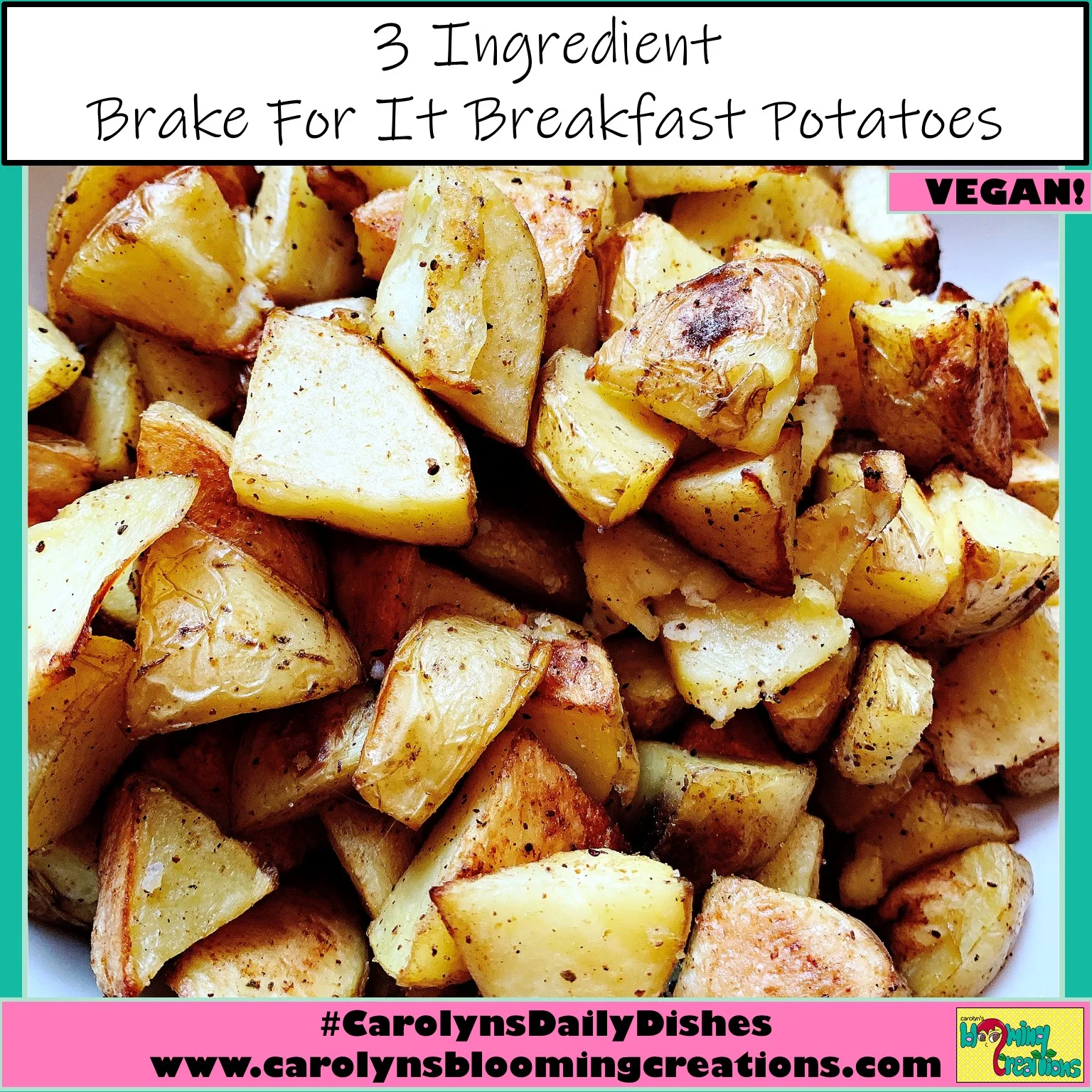 Pin me! www.carolynsbloomingcreations.com Recipe, styling, food preparation and photography by Carolyn J. Braden