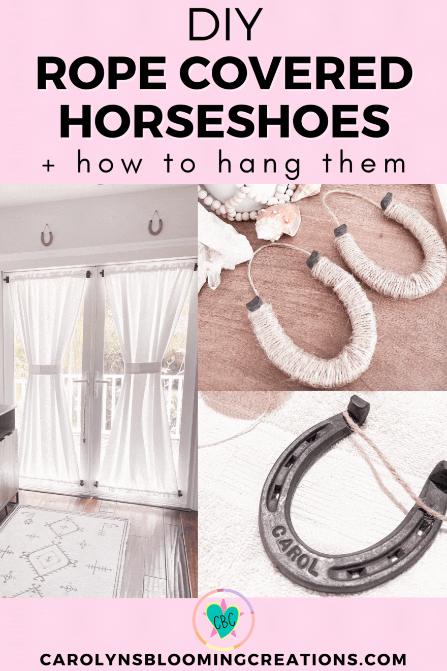 DIY Rope Covered Lucky Horseshoes — DIY Home Improvements Carolyn's  Blooming Creations