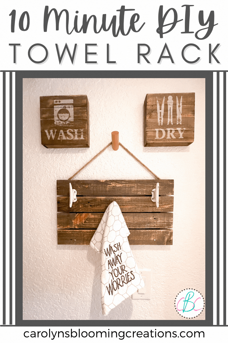 How to Make a 10 Minute DIY Reclaimed Wood Towel Rack — DIY Home Improvements Carolyn's Blooming