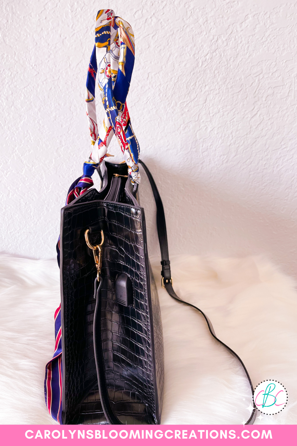 Protect your purse handles with a scarf – Being Kindra