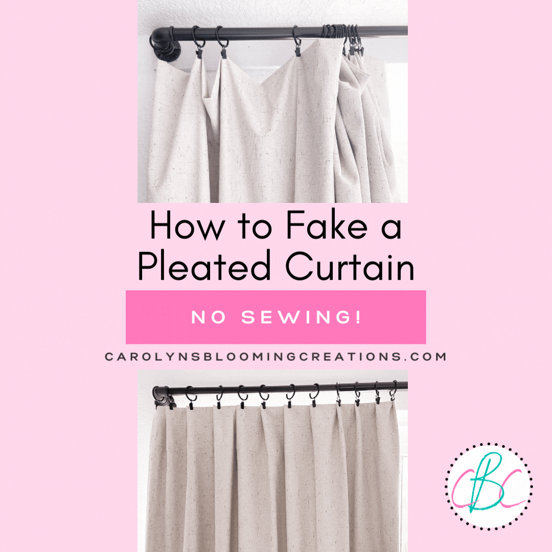 How to Fake a Pleated Curtain