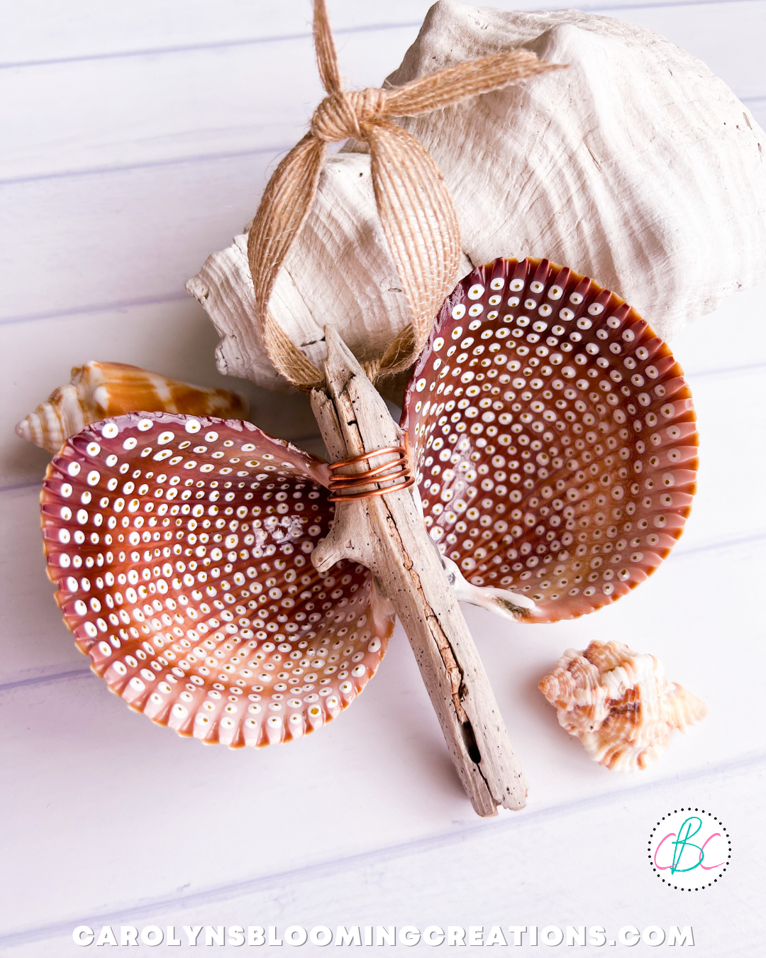 Seashell butterfly tutorial