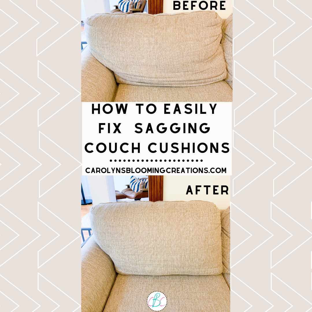 How To Fix Sagging Cushions