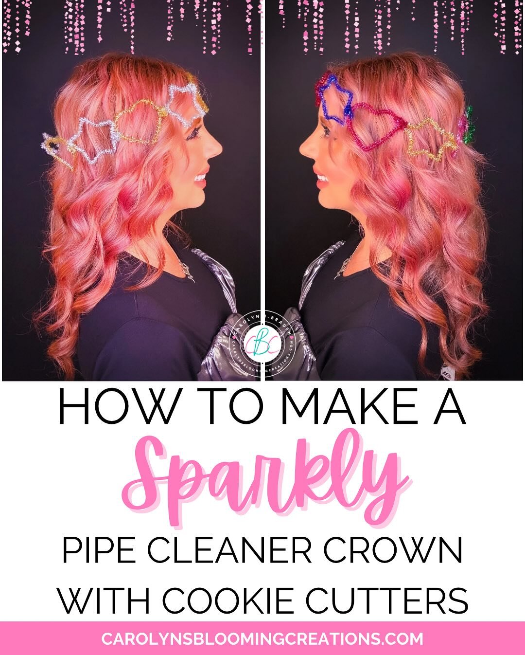 She rises and she grows 🌈💖 

Using cookie cutters and pipe cleaners, you can make this easy INEXPENSIVE crown for the kids and adults in your life for beachy photo shoots and more! Tutorial on my profile and my website ➡️link on my profile 🌈
.
.
.