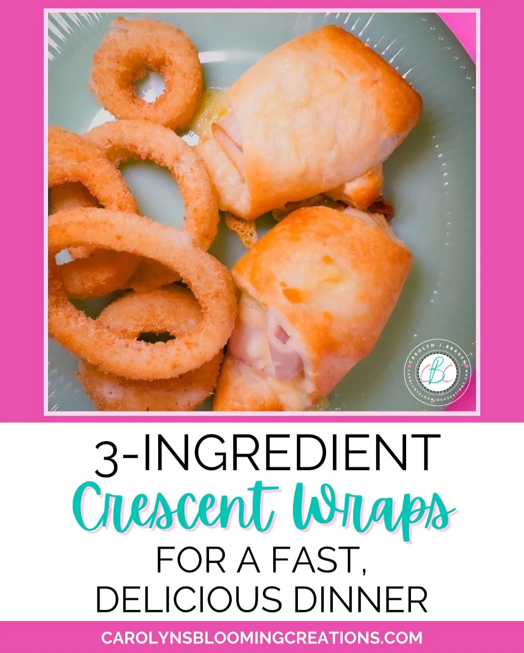 WARNING: ‼️May cause cheesy addiction 

When you need a QUICK dinner&hellip;this has been a go-to for a while now. I tested my 3 ingredient crescent wraps several times and they were perfect each time! 

Grab the recipe video➡️on my profile 
Photo tu