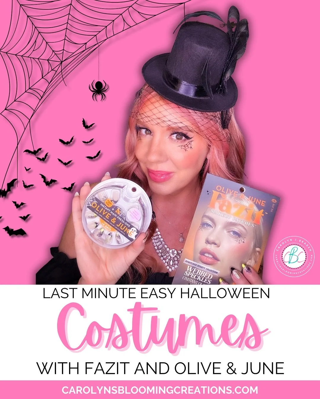 Feeling EASY Halloween looks coming on&hellip;

Using my regular clothes, I like to put together simple Halloween costumes and @fazitbeauty and @oliveandjune amped my looks up even more this year! Get my full looks on my website 🔗🔗on my profile 

?