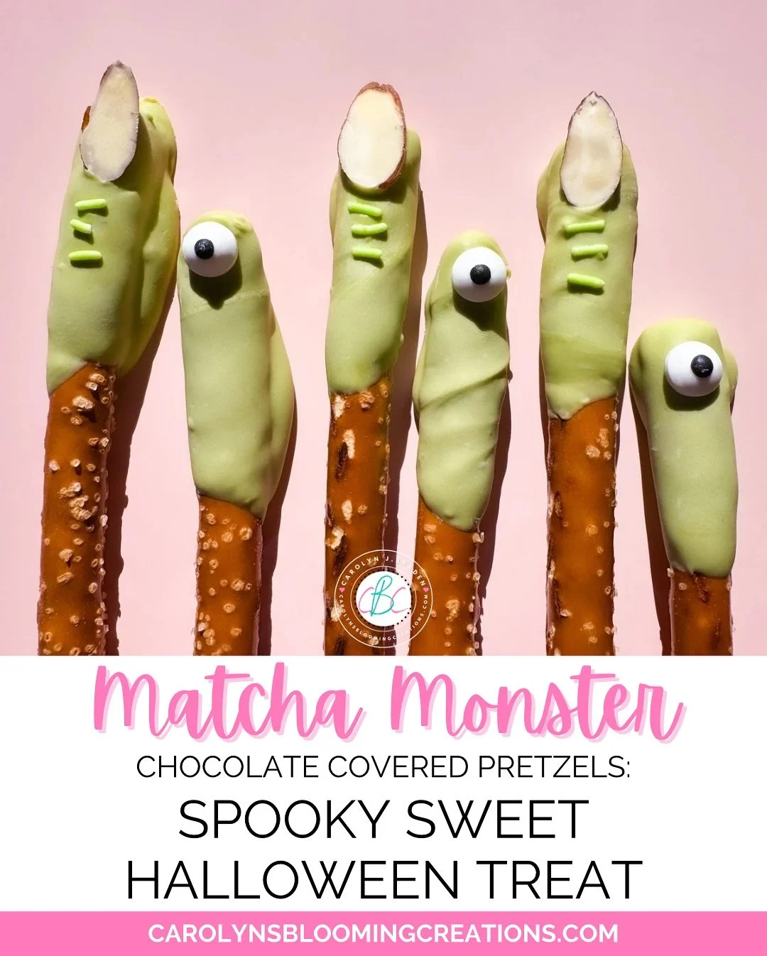 Matcha monster fingers&hellip;

that are SOOOO easy to make, seriously yummy, and cute!!! They are a fun addition to this SPOOKY season for Halloween parties, lunchboxes and more! 

Recipe 🎥 on my profile 
Printable recipe on my website 🔗🔗on my pr