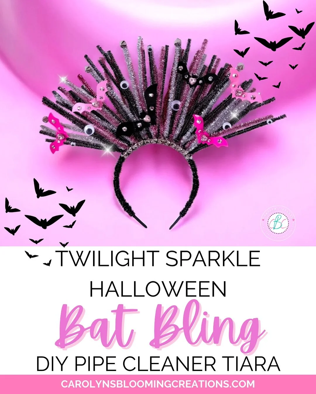 Sparkle inspired by @fazitbeauty 💖

Learn how to take pipe cleaners and turn them into a spooky cute and BLING tiara to match cute batty speckles by Fazit in my latest craft tutorial!

Video ➡️on my profile 
Full photo tutorials ➡️on my website 
🔗?