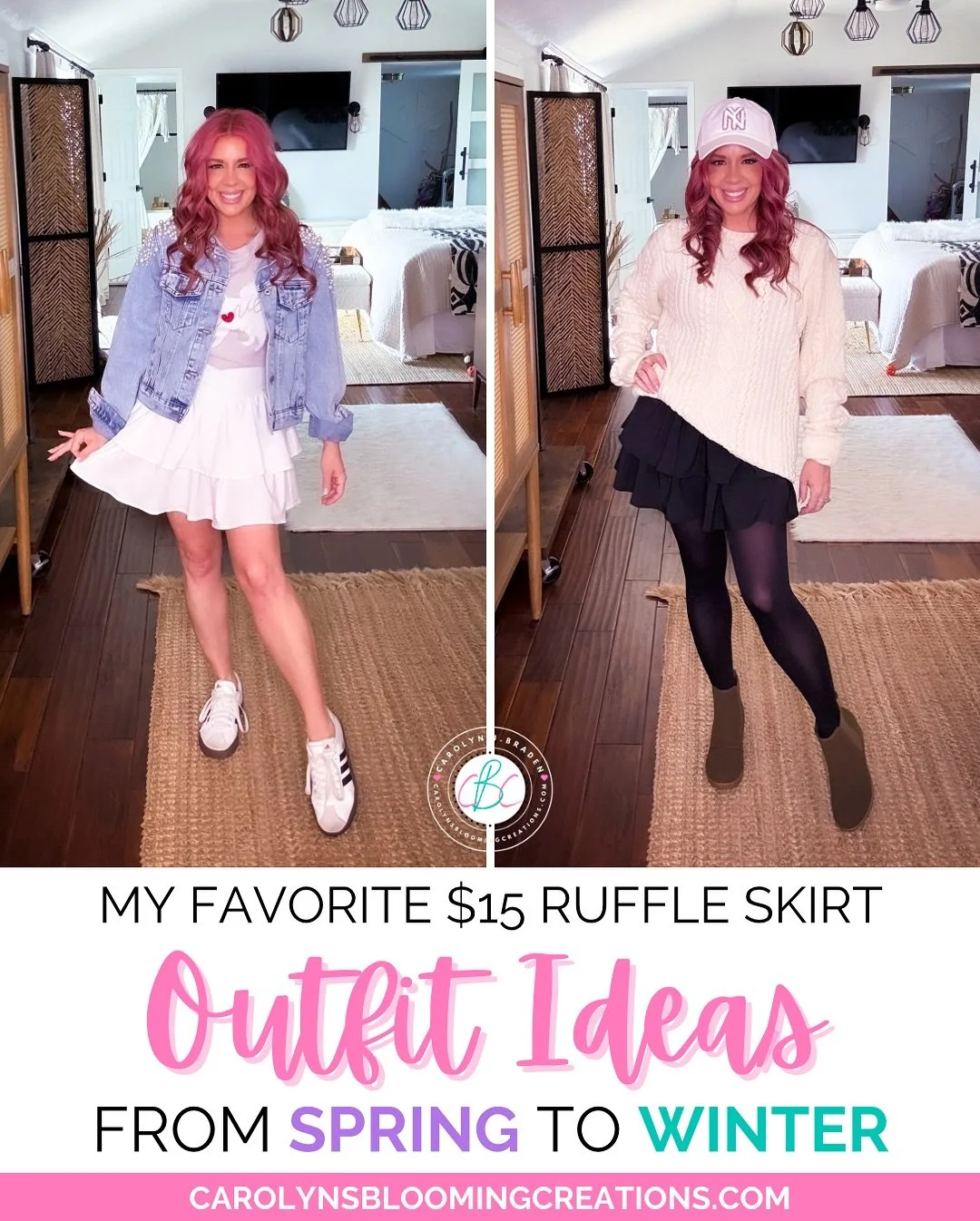 Who says your summer wardrobe has to end when fall begins? 🍁 

I restyled my go-to ruffle skirt with a chunky knit and ankle or rain boots for the perfect petite-friendly autumn look. ☕✨ Layer smart, look taller, and stay cozy all season long!

COMM