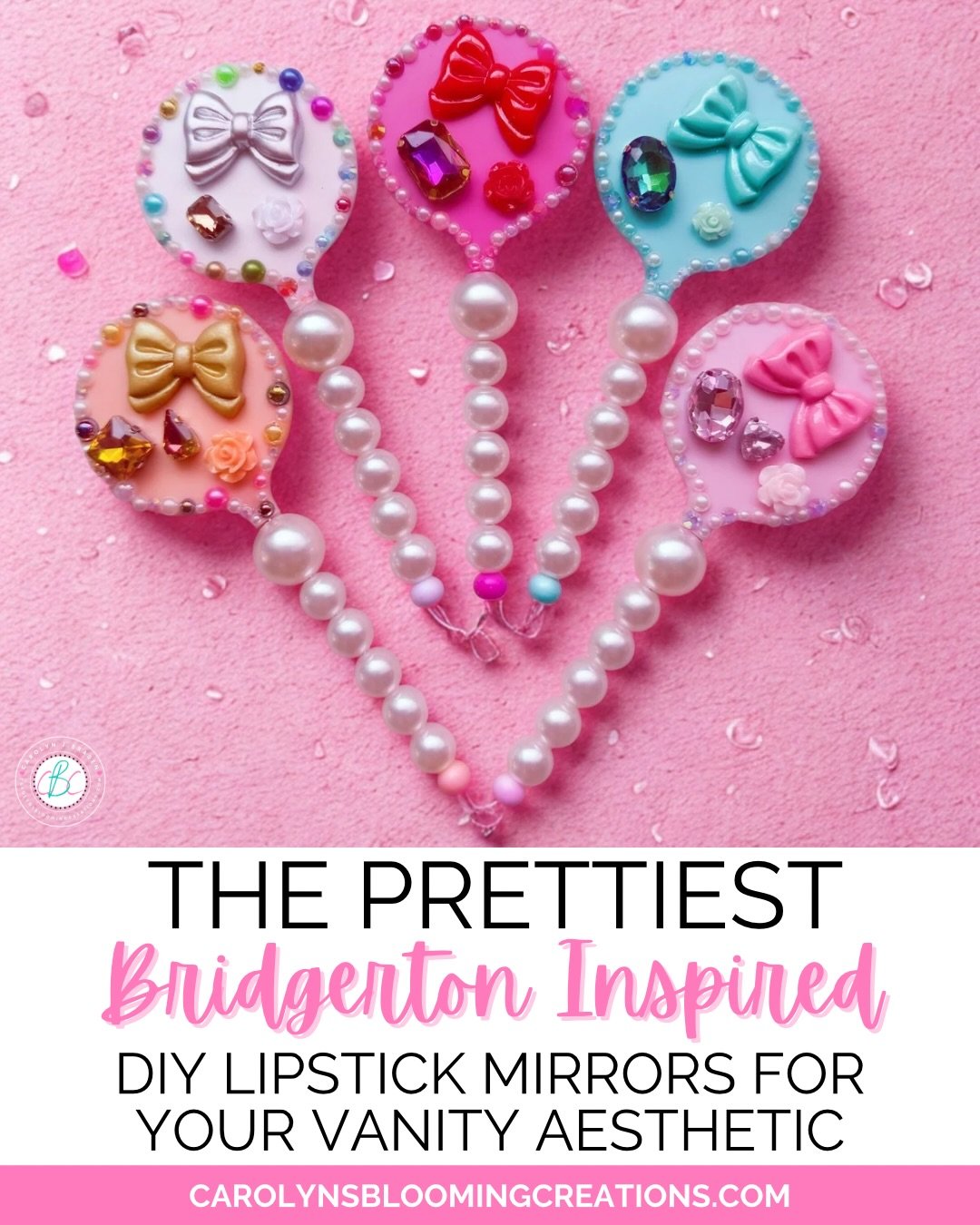 💬Comment link for a DM message to the tutorial to be auto sent to you!

Bringing a little Bridgerton magic to my vanity ✨ These DIY lipstick mirrors are giving Regency romance, vintage glam, and main character energy&mdash;without the royal budget. 