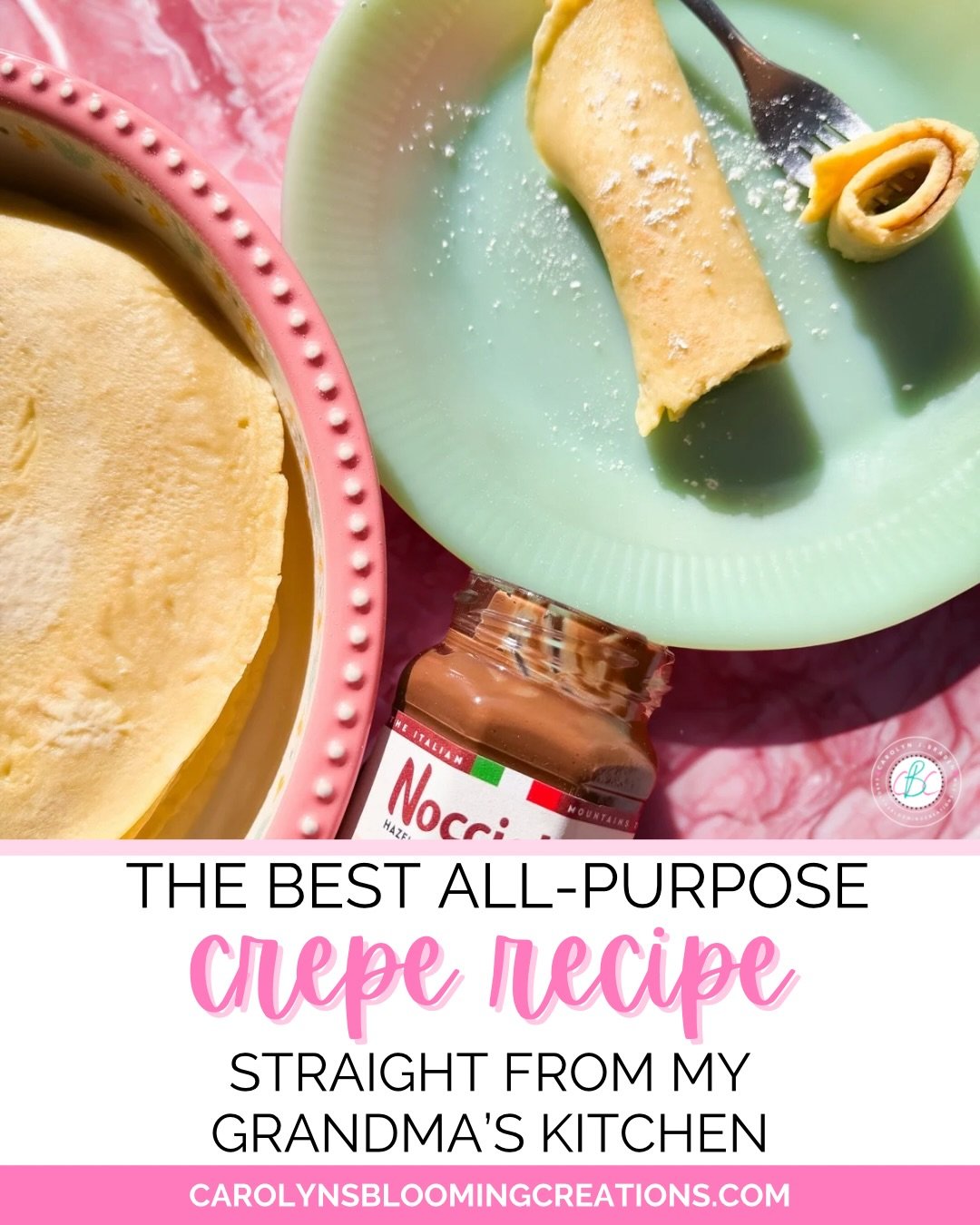 Some recipes just feel like home 🤍
 This is my grandma&rsquo;s amazing crepe recipe&mdash;the one she made me for cozy lunches, weekend brunches, and simple desserts that always felt special. One batter, endless ways to serve it, and always a little